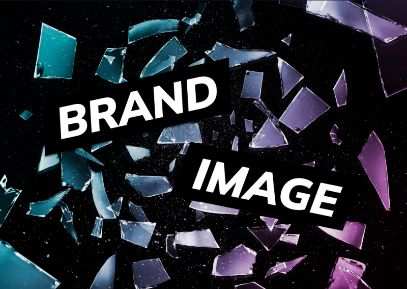 Illustration of brand image with shattered glass [Thumbnail]