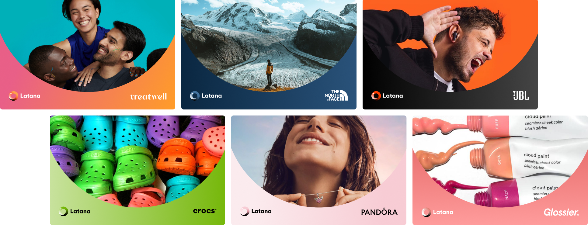 Grid with brand insights images