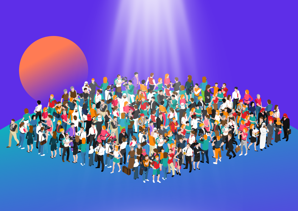 Target Audiences Thumbnail showing a large and diverse group of consumers