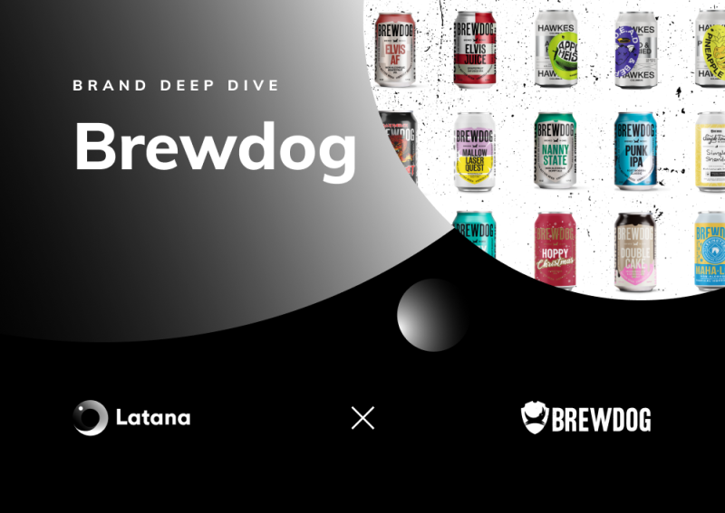 Latana x Brewdog logos with beer cans (Thumbnail)