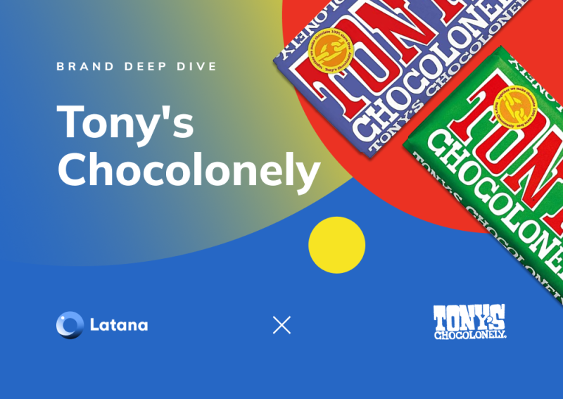 Latana x Tony's Chocolonely logos with chocolate bars (Thumbnail)
