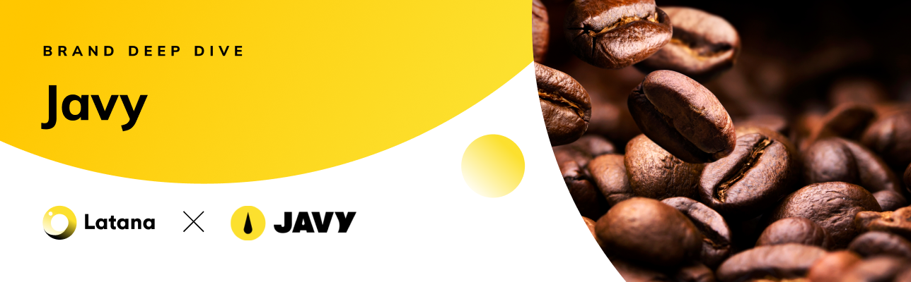 Latana x Javy logos with image of coffee beans (Cover Image)