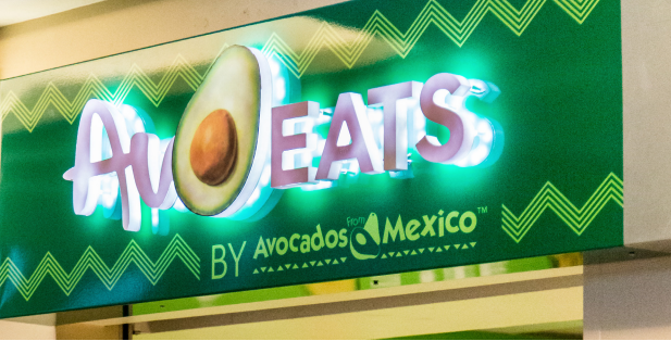 Picture of the AvoEats restaurant sign