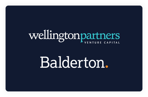 Wellington Partners Balderton logos in black background 