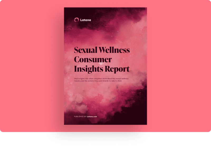 Sexual Wellness Consumer Insights Report cover on pink background