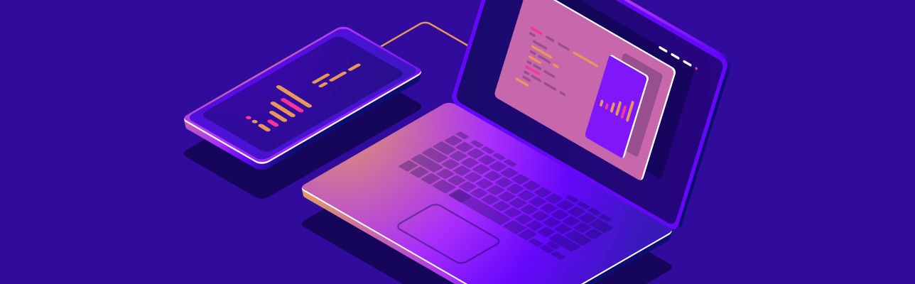 Illustration of a computer and phone (cover image)