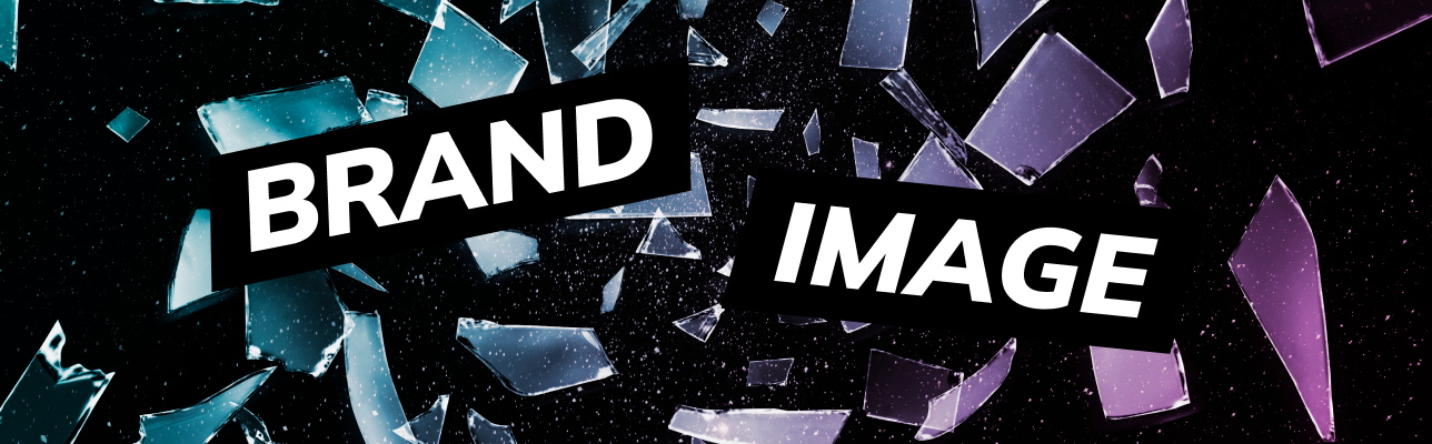 Illustration of brand image with shattered glass [Cover Image]