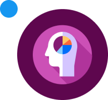head icon in purple circle