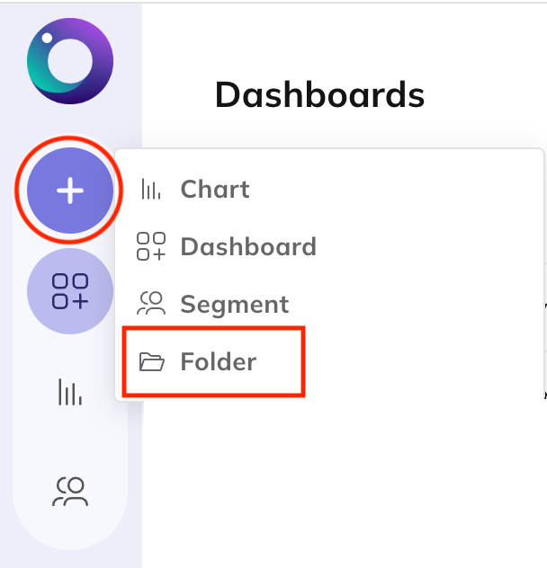create new folder with plus button