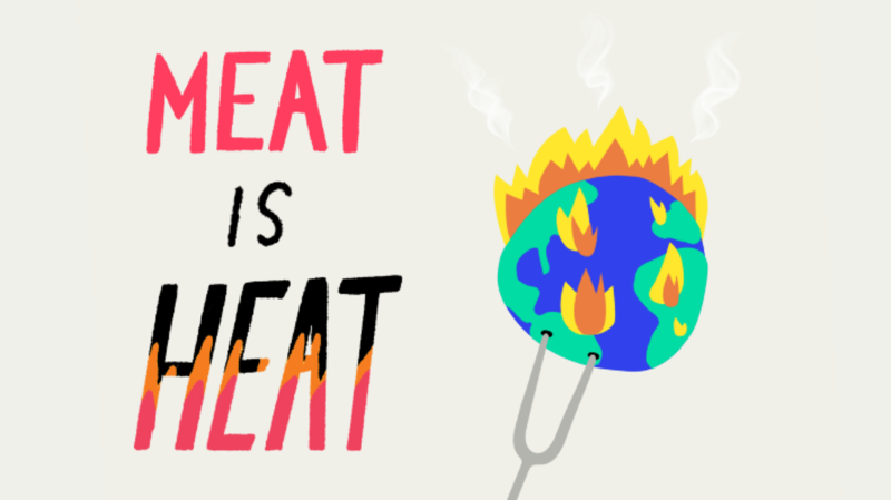 Impossible Foods Meat is Heat illustration