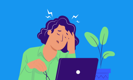 Illustration of a frustrated women in front of a laptop (Thumbnail)