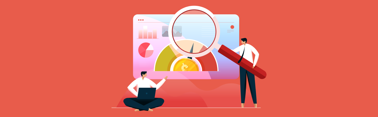 Illustration of two people with a magnifying glass [Cover Image]