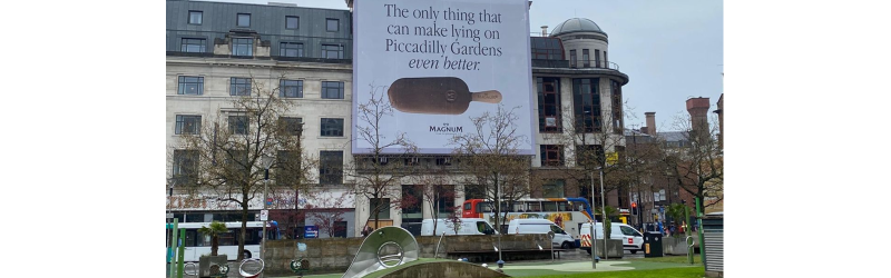 Example of Magnum OOH campaign in Manchester