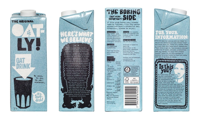 Image of four oatly packages