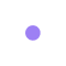 Bullet Point in the shape of target with purple dot in the middle