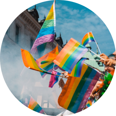 Rounded Image Pride Flags