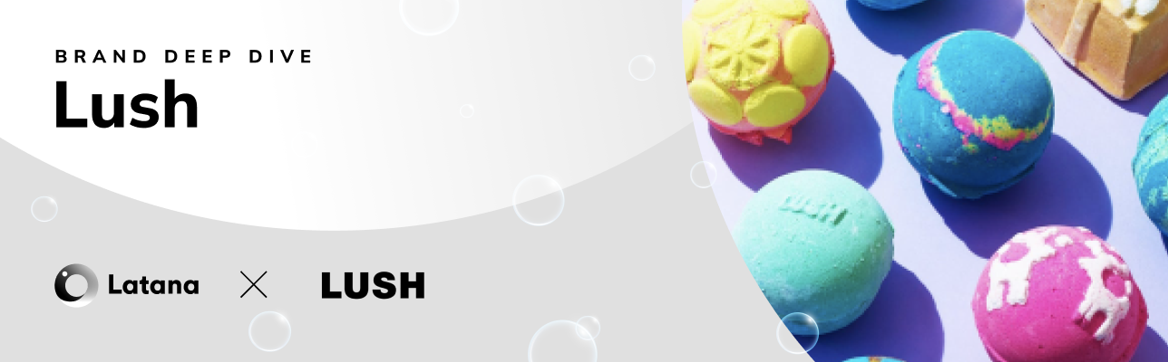 Latana x Lush logos and bath bombs (Cover Image)