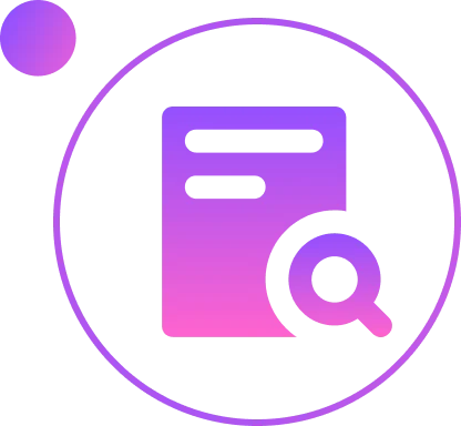 Finder icon inside a circle in purple color