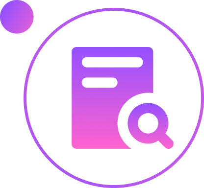 Finder icon inside a circle in purple color