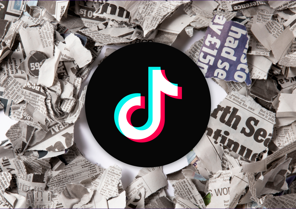 TikTok logo on newspapers [Thumbnail]