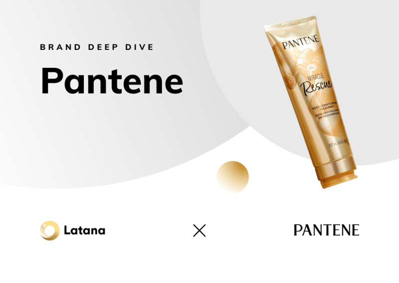 Latana x Pantene logos with shampoo bottle (Thumbnail)