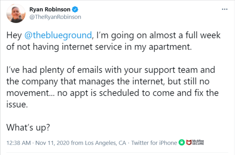 TheBlueGround Tweet