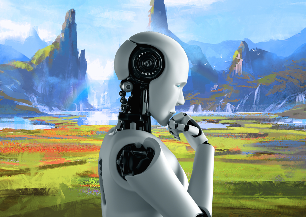 Robot with background [Thumbnail]