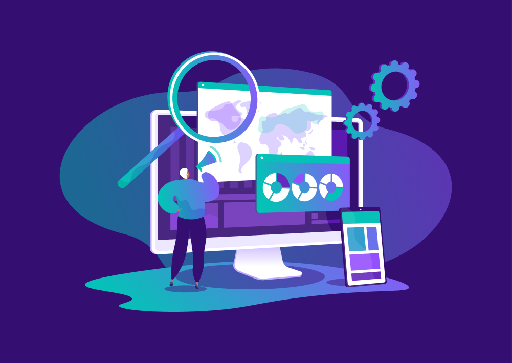 Team analysing data [cover image]