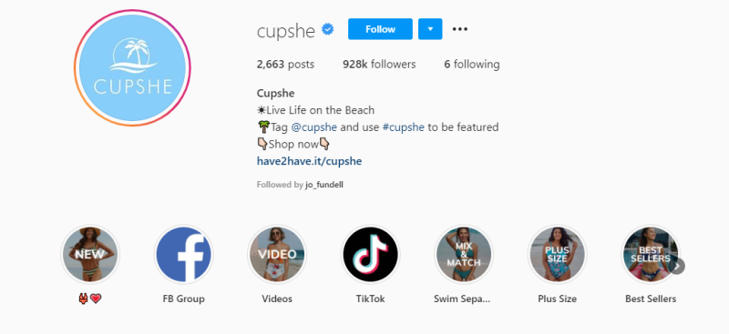 Cupshe Brand Engagement