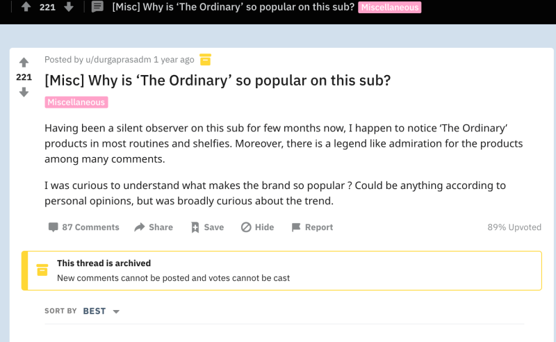 The Ordinary Brand Performance