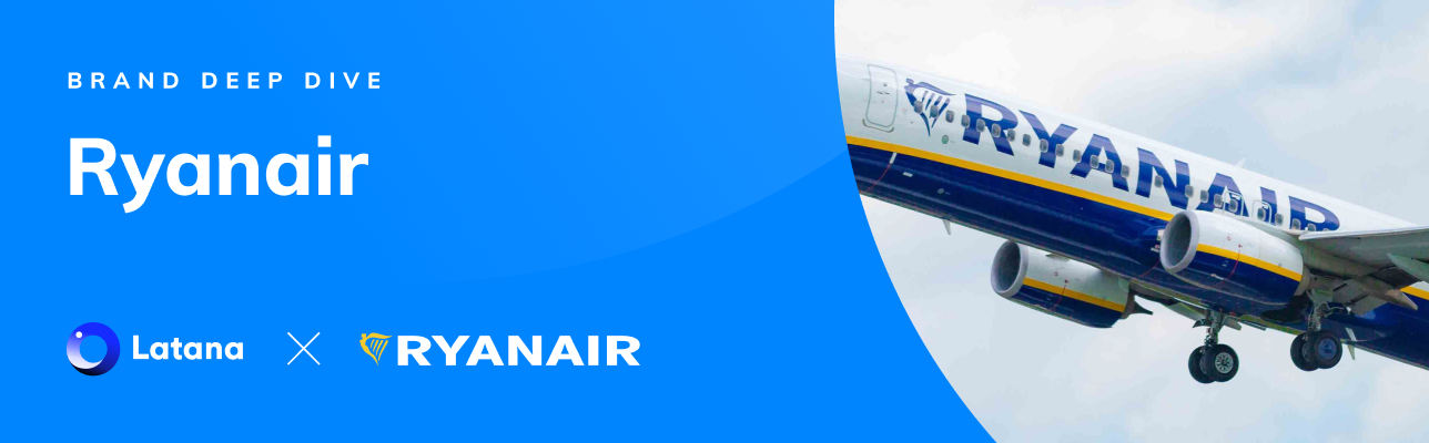 Latana x Ryanair logos with plane in background (cover image)