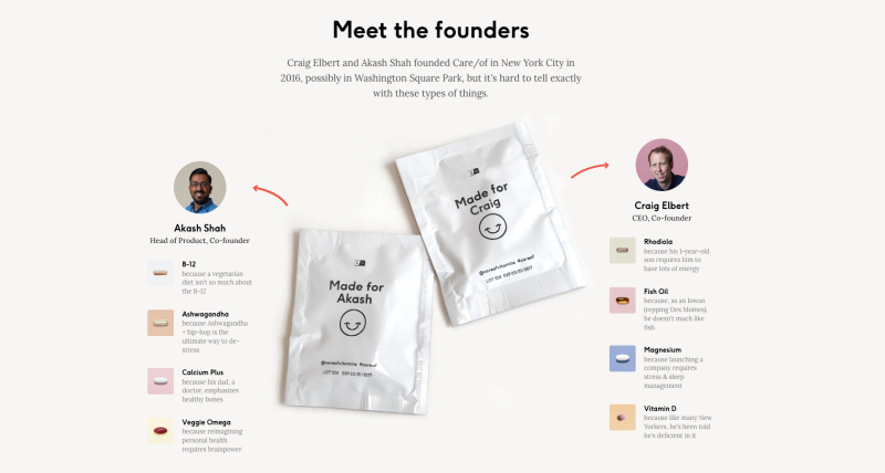 Screenshot from Care/of website founders [Article Image]