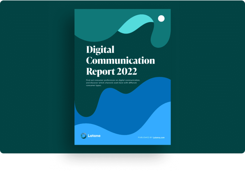 Digital Communication Report - A book in green colors - hero
