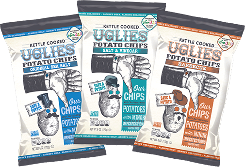 Uglies Potato Chips bags