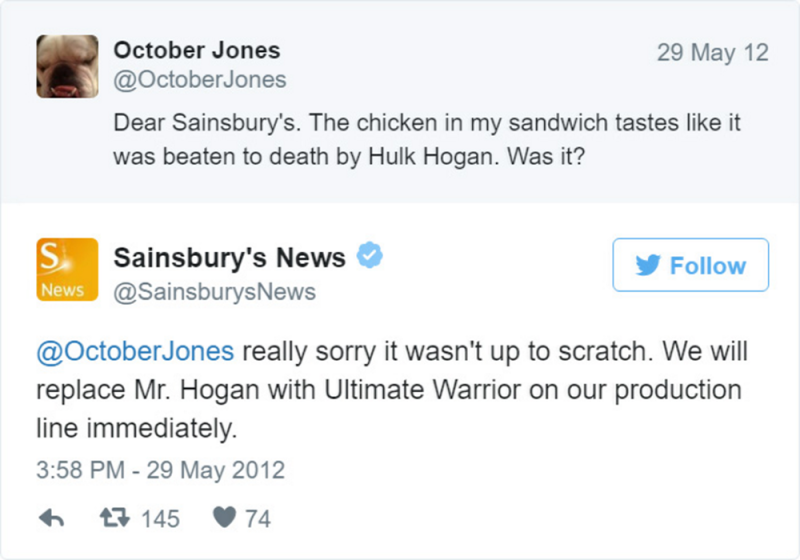 Sainsbury's Negative Comments Socia Media