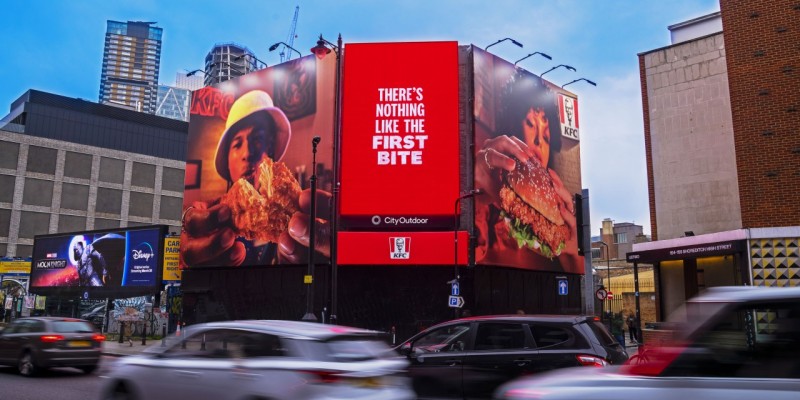 Picture of KFC billboards