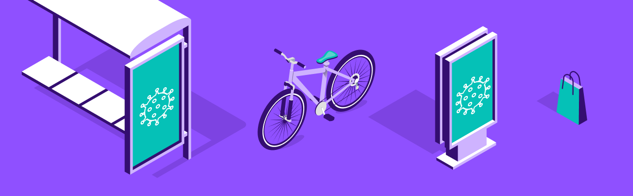 Illustration of OOH billboards with Covid-19 (Cover Image)