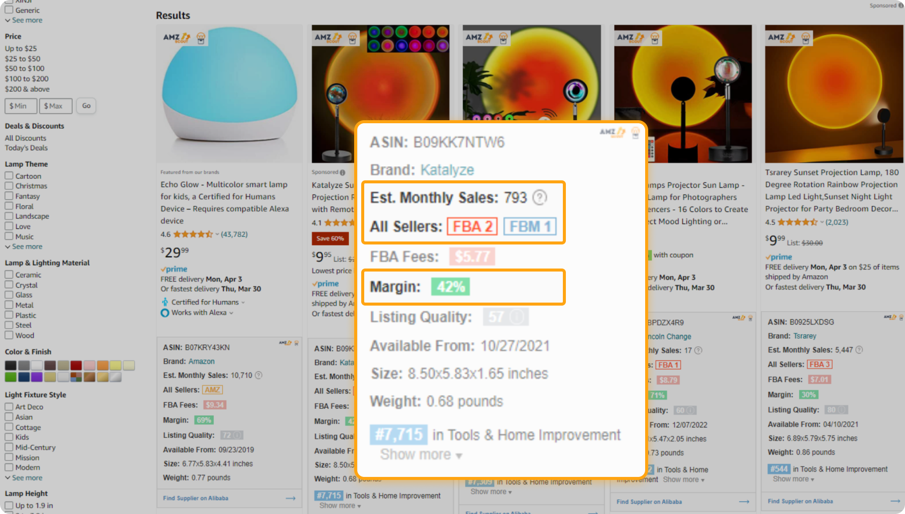 AMZScout Dropshipping, Online Arbitrage and Wholesale extension quick view
