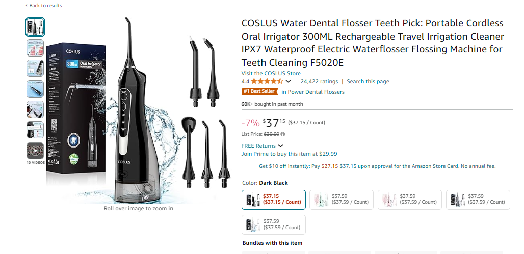 TikTok Viral: water dental flosser TikTok Viral: water dental flosser