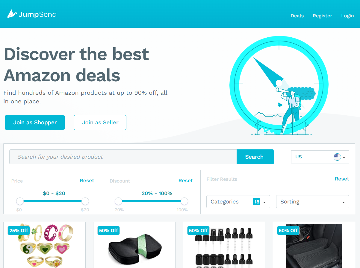 JumpSend is one of the Amazon Review Trader Sites