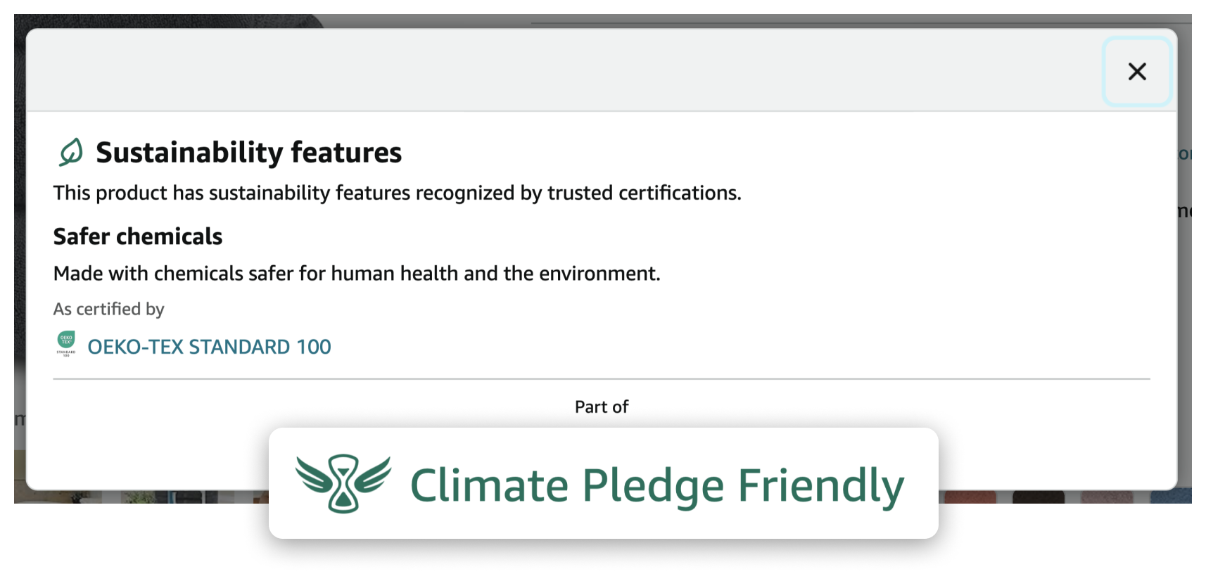 Amazon Climate Pledge Friendly Badge Amazon Climate Pledge Friendly Badge
