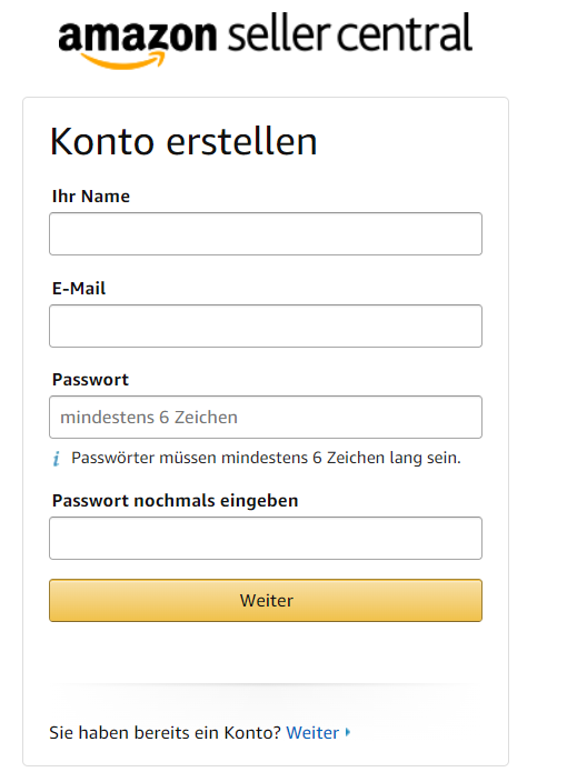 So erstellen Sie ein Amazon-Verkäuferkonto
