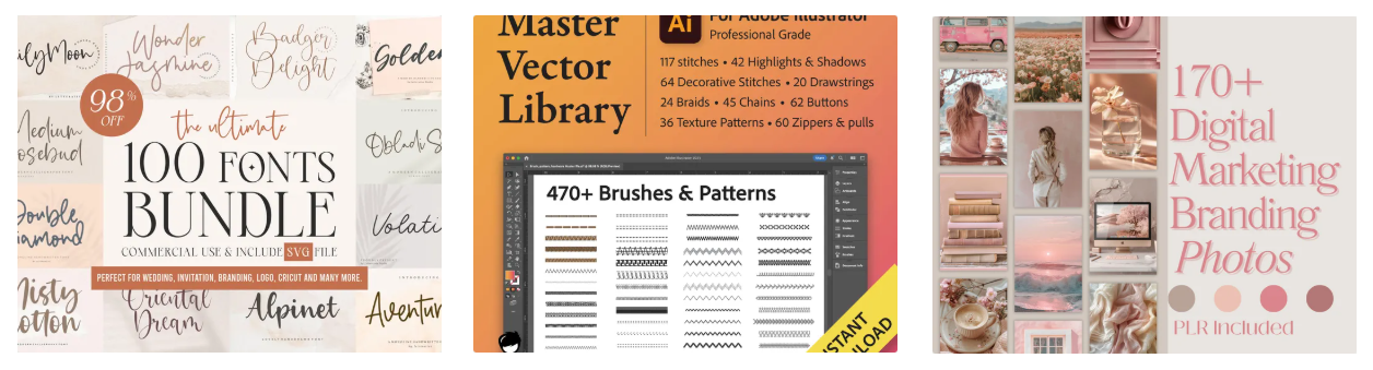 Digital Product Ideas - Creative & Visual Assets