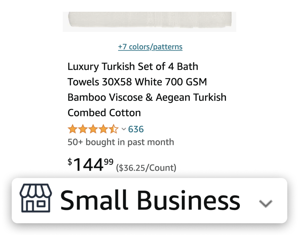 Amazon Small Business Badge Amazon Small Business Badge