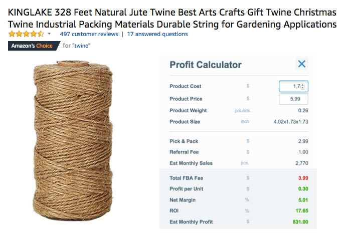 KINGLAKE 328 Feet Natural Jute Twine Best Arts Crafts Gift Twine Christmas