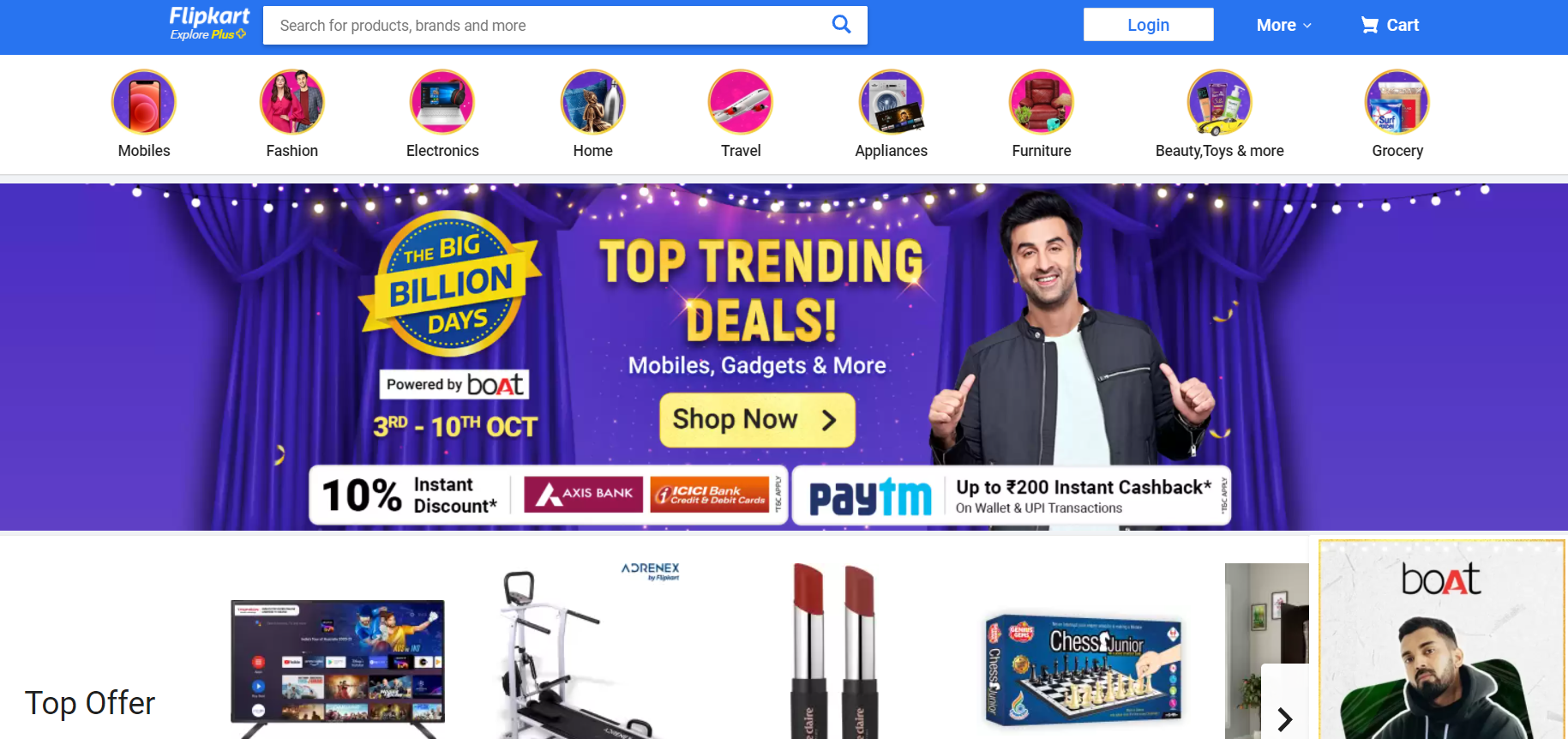 Flipkart is one of Amazon's main competitors