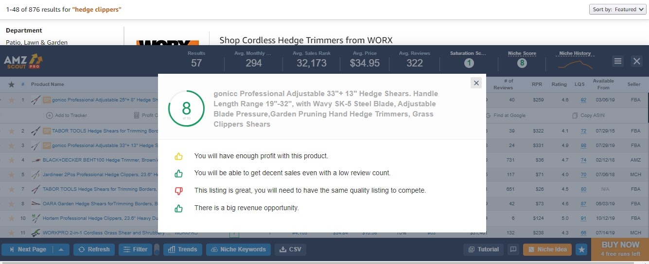 Use the product score to find what to sell on Amazon