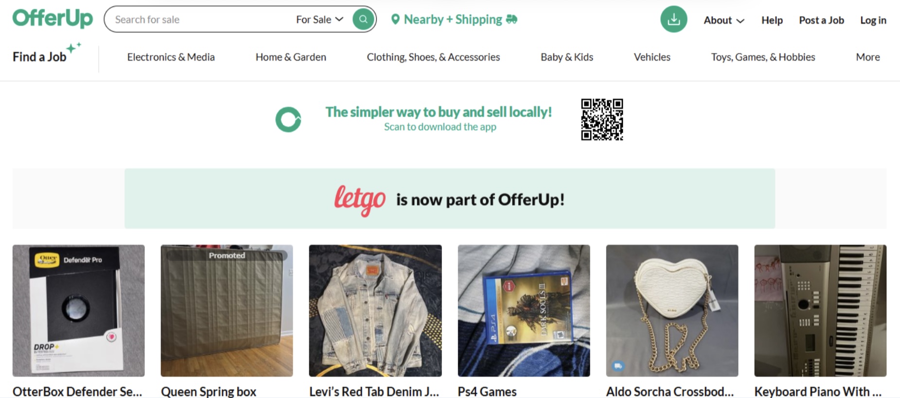 Sites like eBay - OfferUP