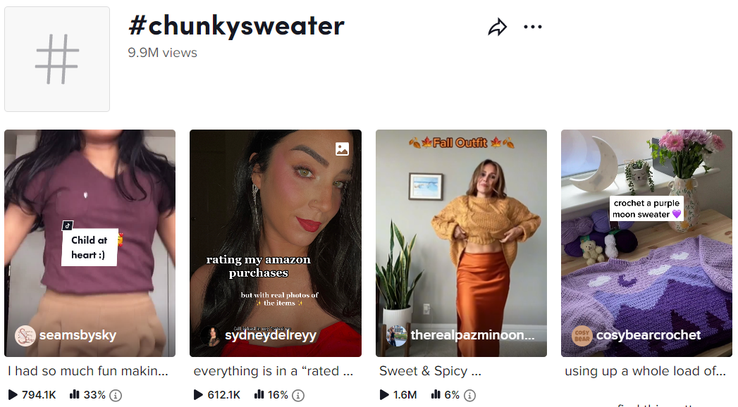 Tik tok made me buy it - Chunky Sweater