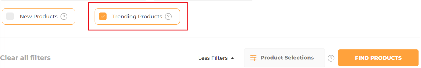 AMZScout Product Database Trending products box
